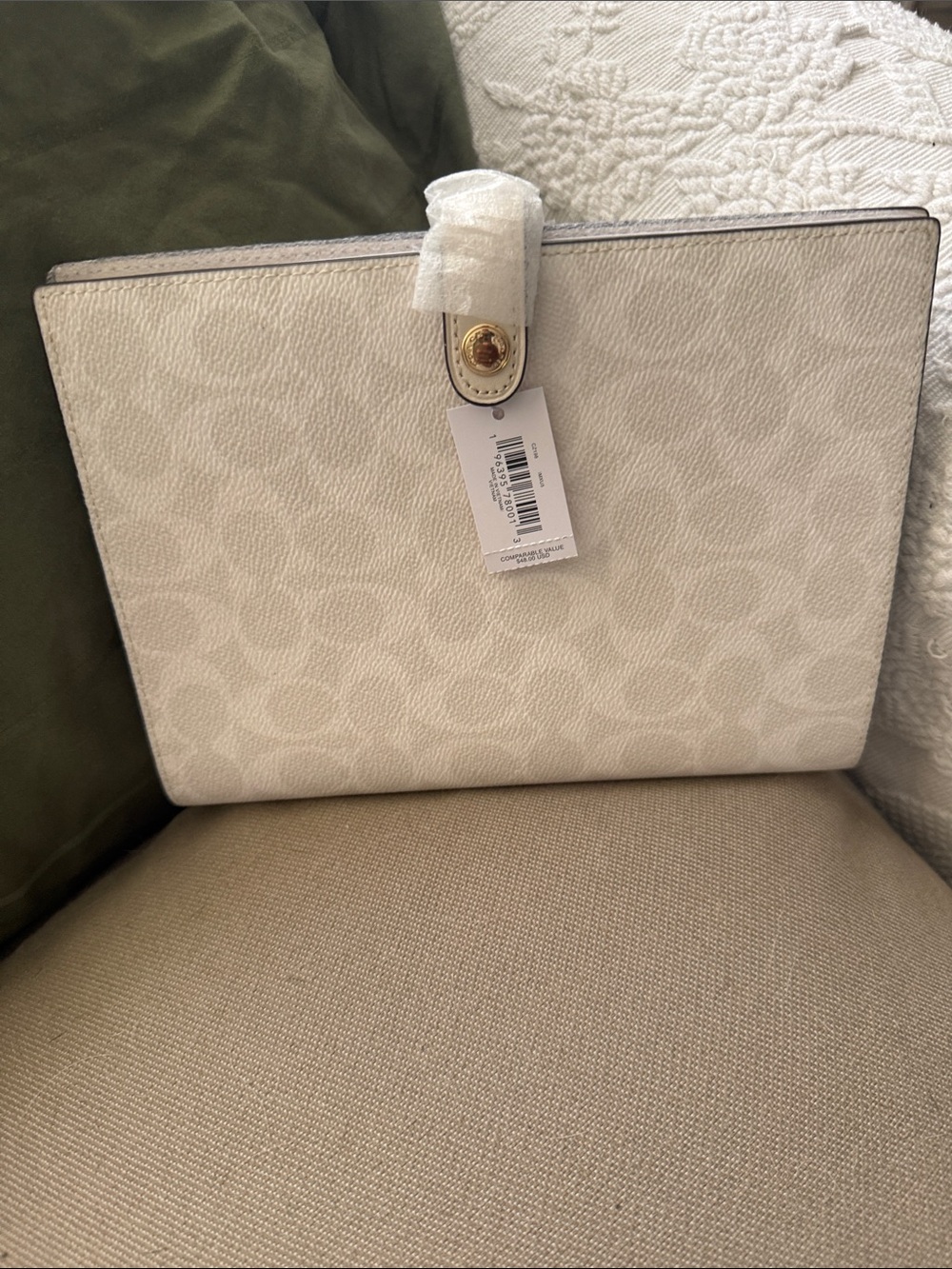 Coach Chalk Signature Tatum Tote with Matching Wallet, Journal and Wristlet - Picture 9 of 17